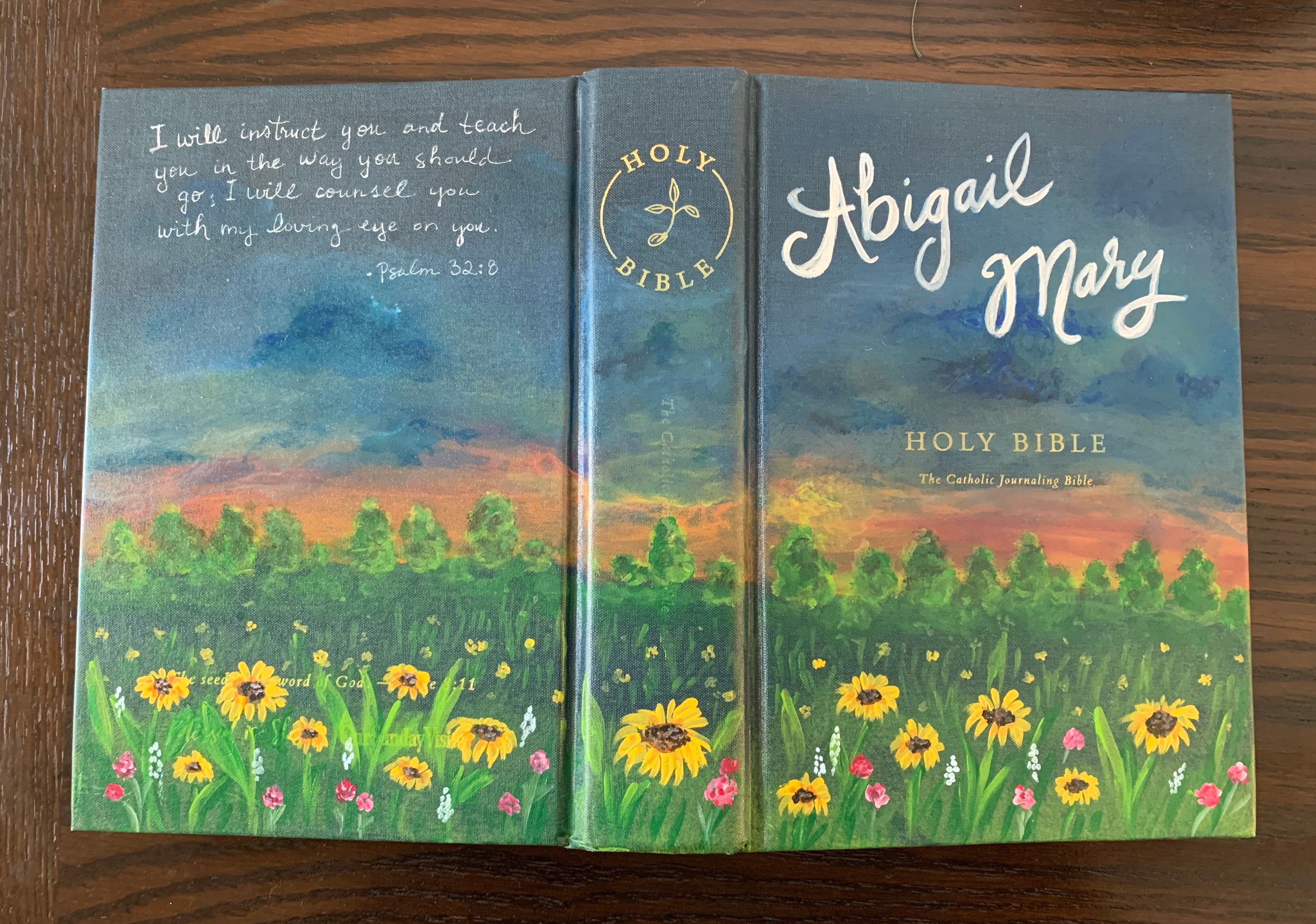 Custom Journaling Bibles Hand Painted Etsy