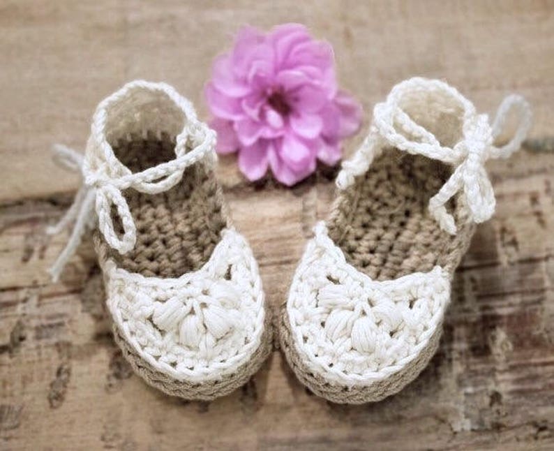 Crochet Baby Booties Pattern for Baby Girl Crochet Booties Pattern Crochet Espadrilles Pattern Crochet Pattern Baby Booties Pattern