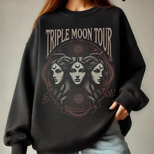 Hecate Shirt Divine Feminine Greek Mythology Hekate Hecate Moon Goddess Olympian Gods Medusa Light Academia Shirt Triple Goddess Sweatshirt