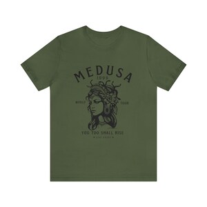 Medusa Medusa Shirt Poet shirt Dark Academia Shirt Academia Clothing Bookish Shirt Literature Shirt Literary Shirt Military Green