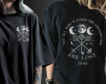 Witch Shirt Hecate Goddess Greek Mythology Tee Witchy Gothic Clothing Graphic Top
