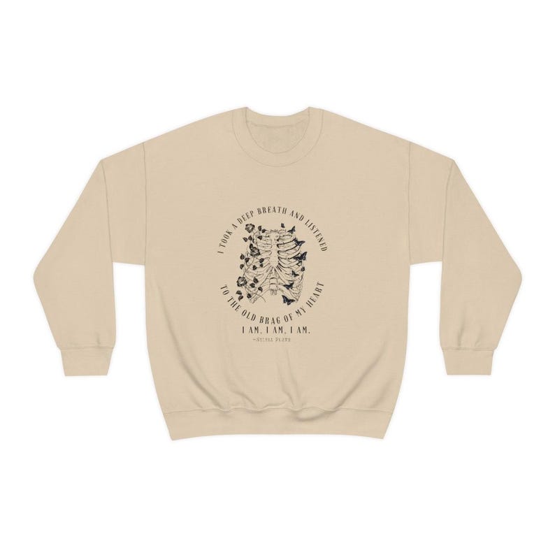 Sylvia Plath Quote Sweatshirt: Dark Academia Literary Shirt image 10