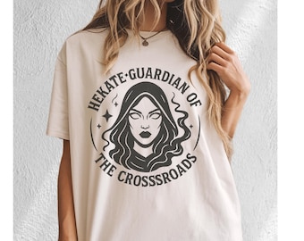 Hecate Goddess Shirt Comfort Colors Moon Phases Witchcraft Pagan Apparel