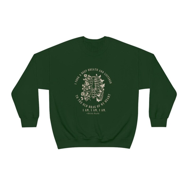 Sylvia Plath Quote Sweatshirt: Dark Academia Literary Shirt image 7
