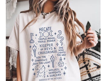 Hecate Goddess Shirt Witchcraft Shirt Pagan Clothing Occult Apparel Gift for Witches