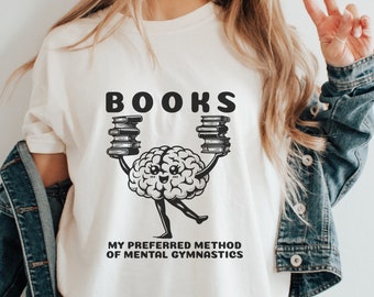 Bookish Mental Health Comfort Color Shirt A Book A DayTshirt Born To Read Bookstagram Book Merch Bookworm Introverted Book Club Library