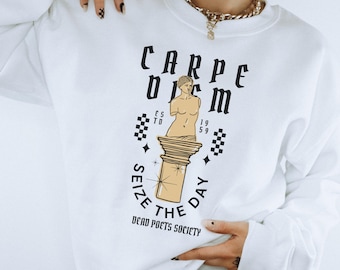 Dead Poets Society Sweatshirt - Carpe Diem Dark Academia Clothing
