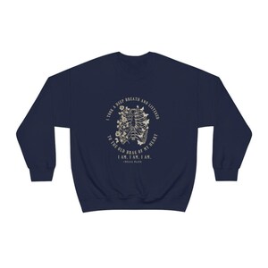 Sylvia Plath Quote Sweatshirt: Dark Academia Literary Shirt image 8