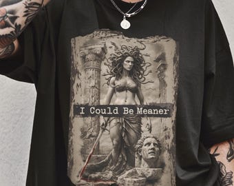Medusa Feminist T-Shirt: Mythcore Womens Empowerment Tee