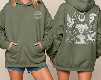 Hoodie Griekse Mythologie: Medusa & Cerberus, Dark Academia Fashion
