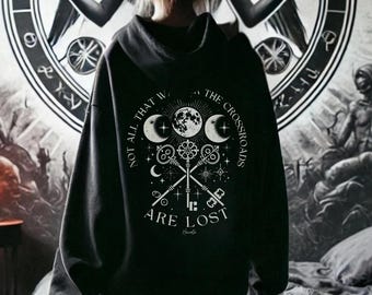 Sudadera con capucha de Hécate, sudadera con capucha de bruja femenina oscura, sudadera con capucha de diosa de la encrucijada
