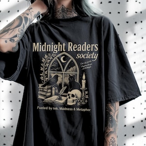 Dark Academia Book Lover Shirt: Cozy Reading Comfort Colors Tee