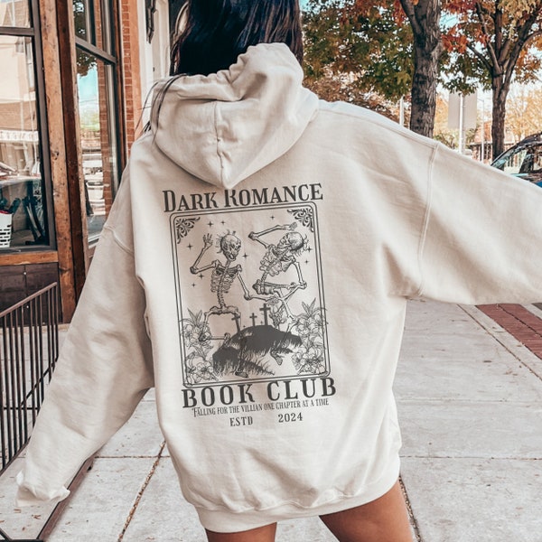 Dark Romance Book Club Sweatshirt - Bookish Smut Lover Blumen Design