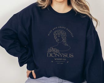 Dionysus Mythology Sweatshirt: Dark Academia Literary Shirt