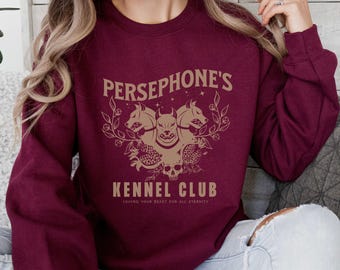 Persephone's Kennel Club Sweatshirt: Greek Mythology Cerberus Shirt