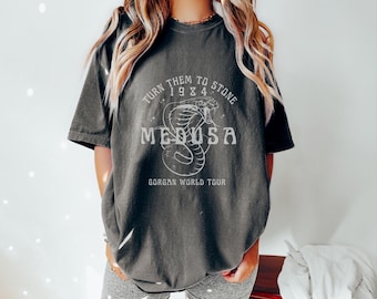 Medusa Graphic Tee - Comfort Colors Greek Mythology Shirt