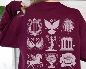 Aphrodite Sweatshirt Child Of Aphrodite Sweatshirt Greek Gods Pullover Greek Goddess Sweatshirt Venus Olympus Self Love Club Dark Academia