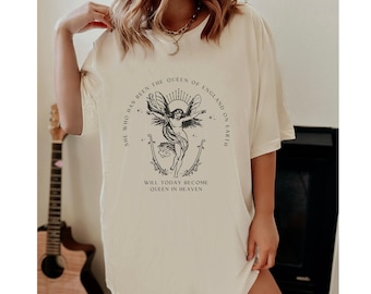 Camiseta renacentista de Ana Bolena, camiseta Dark Academia, mercancía literaria, sudadera literaria, ropa alternativa de la Reina de Inglaterra, camiseta de bibliotecario