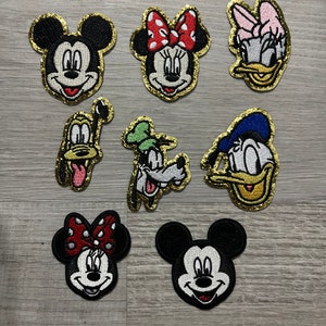 Iron on Patch-disney Patches-mickey Mouse-minnie Mouse-disney  Gifts-chenille Patch-disney Jacket-disney Bag 