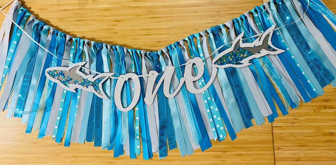 Under the Sea High Chair Banner Birthday Banner Shark Smash Etsy