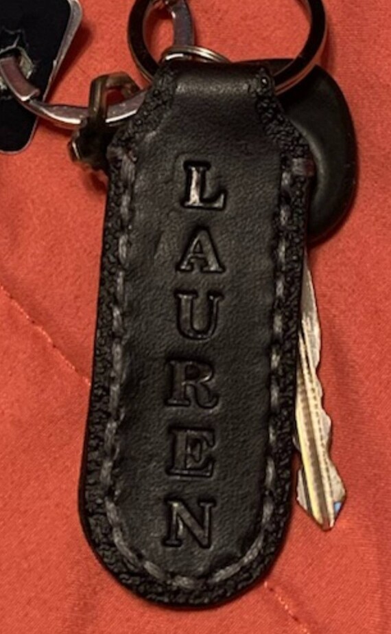 USA Leather Key Tag - Etsy