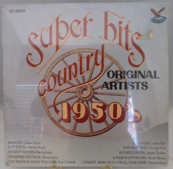 1978 Super Hits Country 1950's Gusto Records GT0007 New Etsy