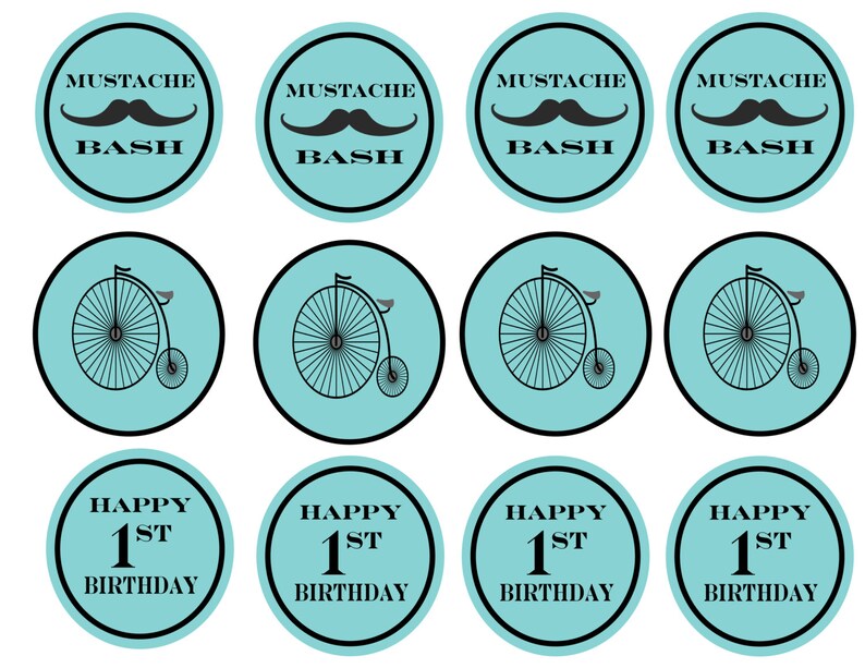 Mustache Bash Party Pack Etsy