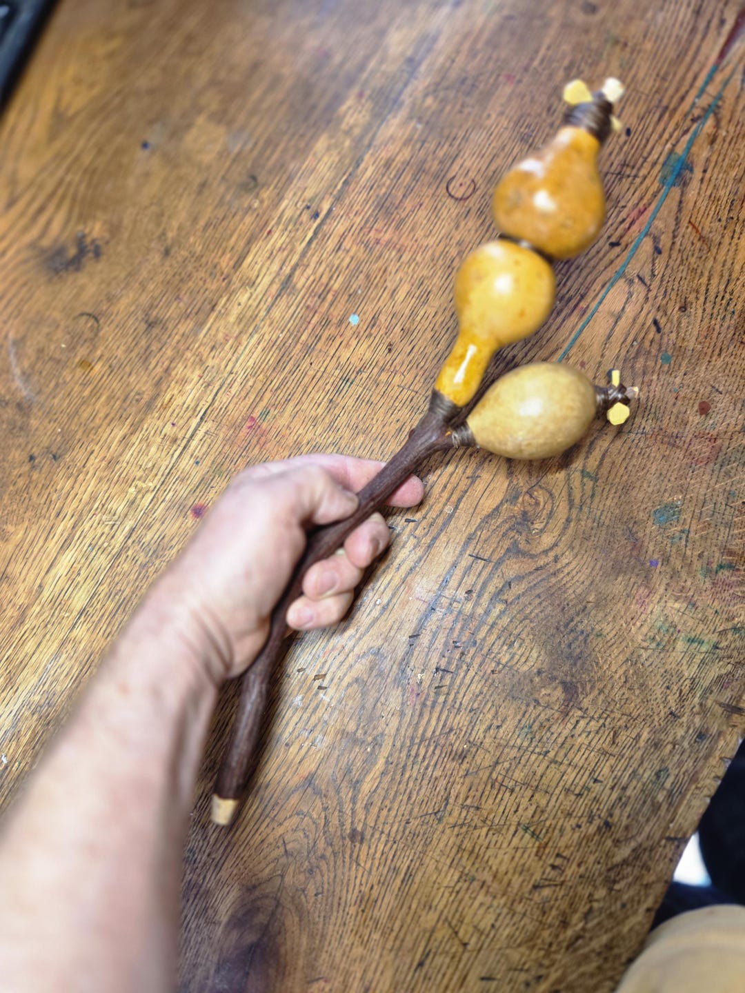 Long Handed Rattle Branched Long Thin Mountain Laurel Rattle - Etsy