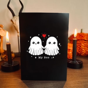 My Boo kleine Gespenster Karte | Gotik | Grusel | Valentinstag | Verlobung | Hochzeit