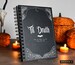 Custom Gothic Coffin 'Til Death Do Us Part Wedding Guest Book, Journal, Notebook A5 