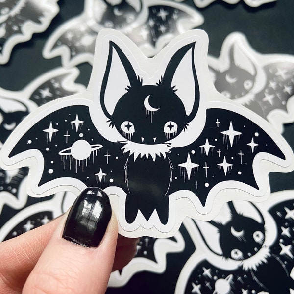 Galactic Moon Bat - Vampire - Vinyl Decal Sticker