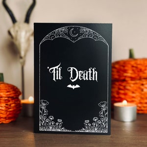Til Death Gruß-Karte | Gotik | Grusel | Verlobung | Hochzeit