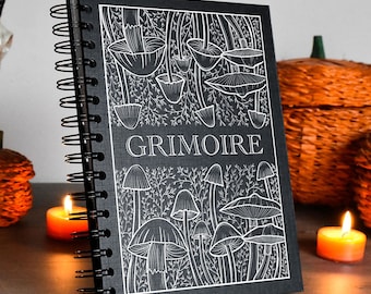 Grimorio personalizado Botánico & Brujería / Libro de hechizos / Diario / Cuaderno A5