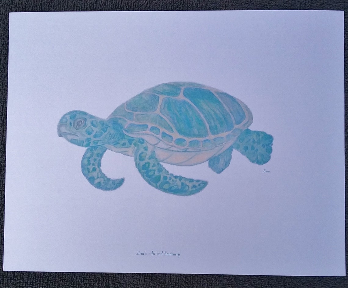 Print / Sea Turtle Print / Sea Turtle Wall Decor /sea Turtle - Etsy