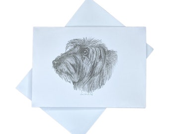 Irish Wolfhound Greeting Card Set/  Blank Cards / Just Because Cards / Thinking of You Cards / Art  N2
