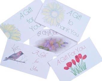 Hand-Drawn Floral Gift Tags: Artisan Crafted Cards