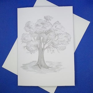 Oak Tree Blank Greeting Cards / Oak Tree Just Because Cards / Art