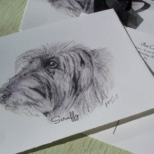 Irish Wolfhound Dog Postcard Set / Art