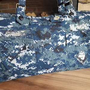 Military Duffel Bag-Large   Custom Handmade from your Uniforms