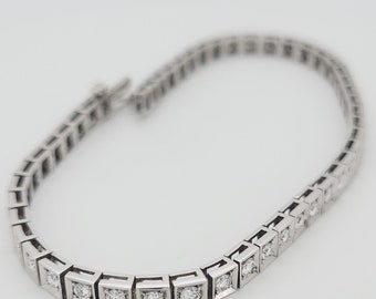 14k Tennisarmband Design Gold Diamant anniversrey Tennisarmband Diamant 1.8ct