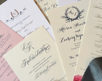 program sample etsy