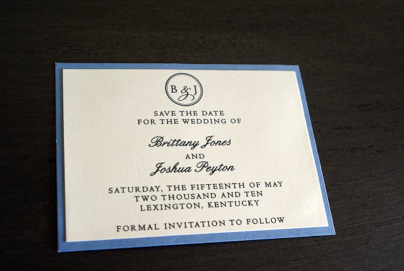 Custom Save the Date Cards