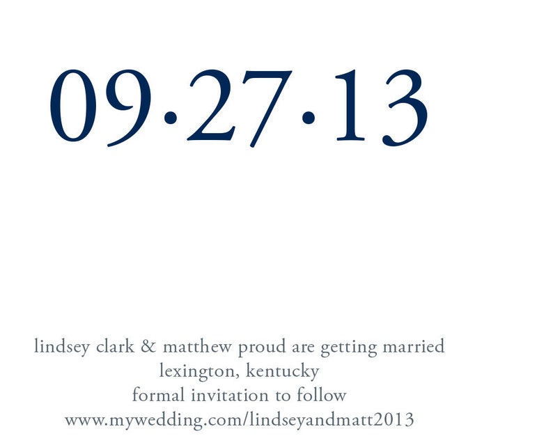 Custom Save the Date Cards