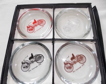 Ford Quadricycle ashtray or coaster set in box