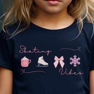 Figure Skating Shirt Kids Shirt Iceskating TShirt Skating Shirt Skater Tee Skate Figure Skating Gifts Ice Skating Shirts Skating Costume