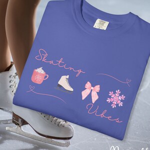 Figure Skating Shirt Ice Skating Tops Ice Skating Shirt Skate Shirt Ice Skates Skating Coach Gift Figure Skating Gifts Pink Coquette Bow
