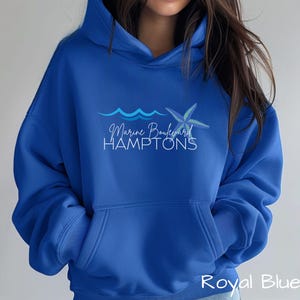 Marine Boulevard Hampton Sweatshirt, Hampton Hoodie, Beach Lover Gift, Ocean Pullover, Beach Hoodie, Hamptons Sweatshirt, Beach House Shirt