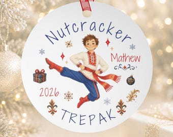 Nutcracker Ornament Personalized Ballerina Ornament Trepak Ornament Boy Nutcracker Gifts Nutcracker Ballet Christmas Boy Custom Keepsake