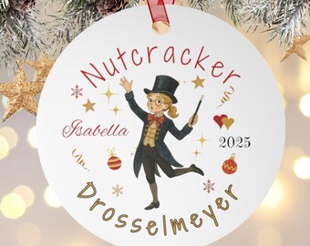 Adorno Cascanueces Personalizado Adorno de Bailarina Adorno de Drosselmeyer Regalos Cascanueces Cascanueces Bailarina Cascanueces Navideño Ballet