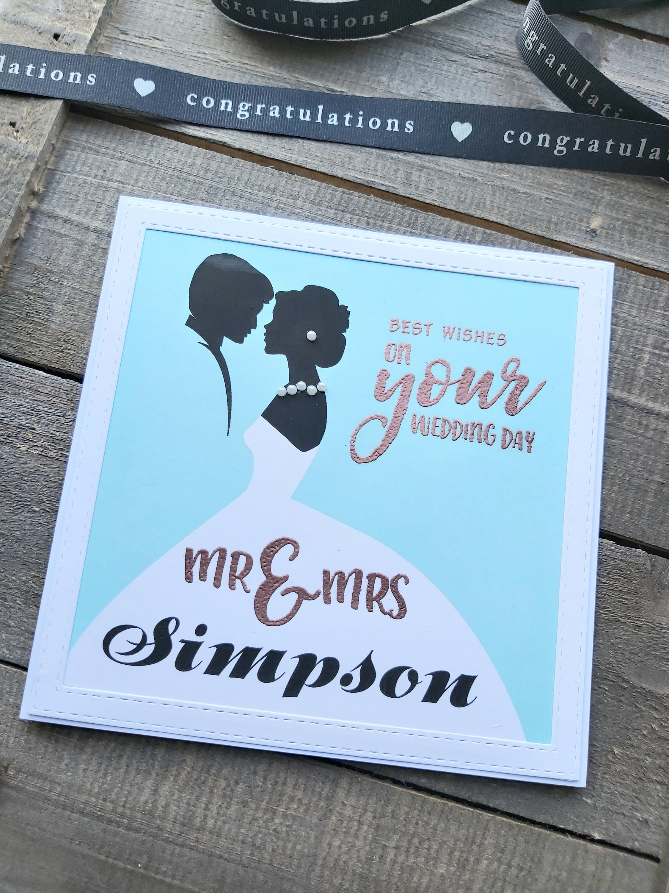 Special day wedding card Mrs and Mrs wedding day card Card for couple